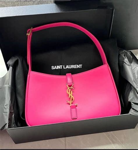 ysl lipstick purse|YSL pink shoulder bag.